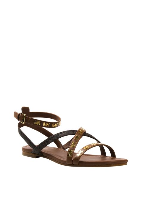 michael kors tasha flat sandal|Tasha Leather Sandal .